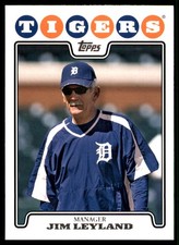 Jim Leyland 2008 Topps #325 Detroit Tigers MLB READ FREE SHIPPING AutographDen