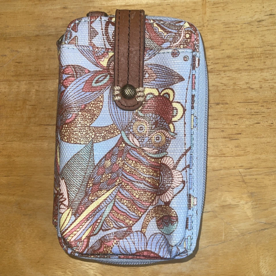 SAKROOTS Artista Círculo Muñequera Billetera Smartphone Azul Claro *Sin Correa Bandolera Foto 3 de 4