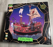 Lemax Spooky Town The Jolly Roger 75572 Animated Pirate Ship Sound Light w/ Box