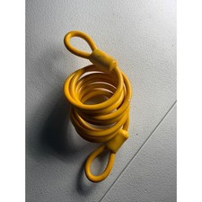 VTG Yellow Coiled Security Cable Dual Loop St...