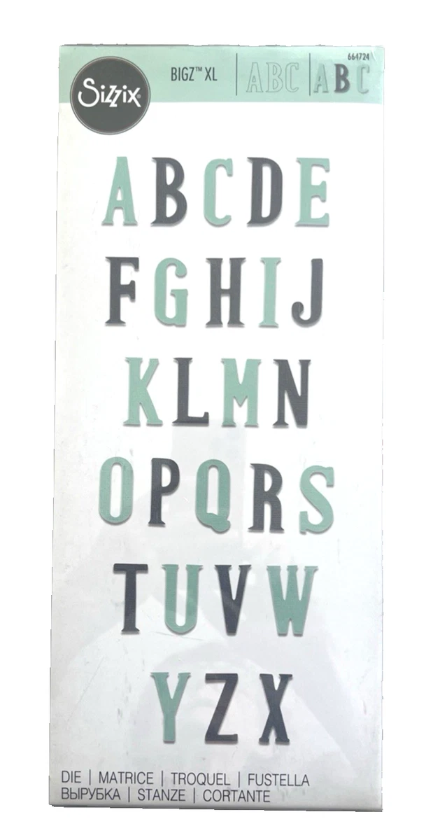 Sizzix Alphabet for sale - eBay