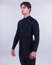Sharkskin - Chillproof Long Sleeve Shirt Full Zip - Black - Mens Size XLG
