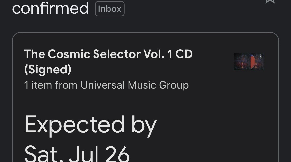 [SIGNED] LORD HURON THE COSMIC SELECTOR VOL. 1 Signed CD taylor swift