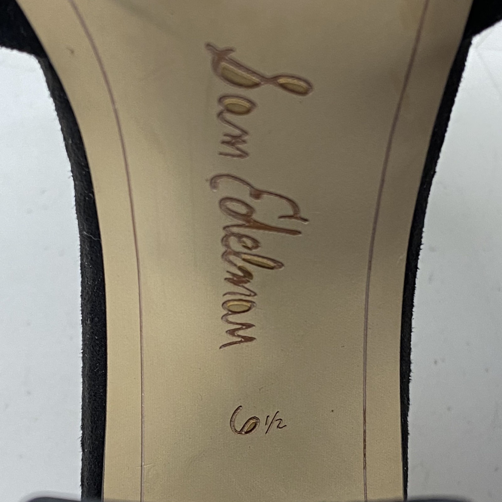 Sam Edelman Black Solid Strappy Block Sandal Heel… - image 6