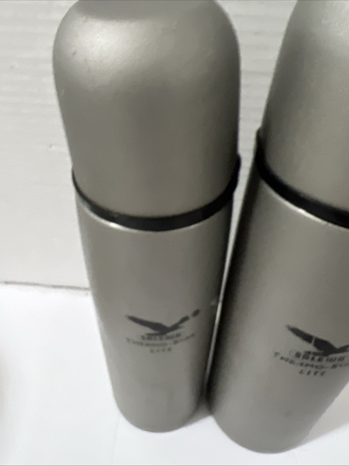 2-Salewa Thermos Thermo Lite 1 L, Cool Grey 24 Ounce And 16 Ounce