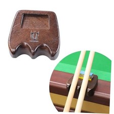 Weighted wooden 2-Cue pool cue stick holder, billiard cue stick 2 Holes