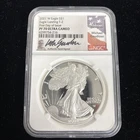 2021-W Silver American Eagle T-2 NGC PF70 FDOI- Gaudioso Signed Type-2 West Pt.