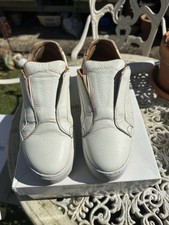 Russell & Bromley Park Up Leather Laceless Flatform Trainers UK 6 EU39