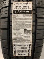 2 New 245 75 16 Mastercraft Stratus Ht Standard Load All Season Tires 2 New 245 75 16 Mastercraft Stratus Ht Standard Load All Season Tires