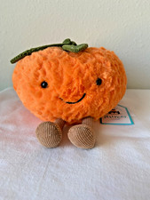 Jellycat Authentic Small Amuseable Clementine- Rare -New With Tags