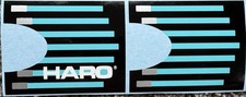 Old school BMX freestyle 1988 HARO FST FSX HANDLE BAR STICKERS BLUE / BLACK