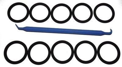 10 pack - 3/4inch NPS K-Valve / DIN DuPont Viton 214 O-Ring & Bonus O-Ring Pick