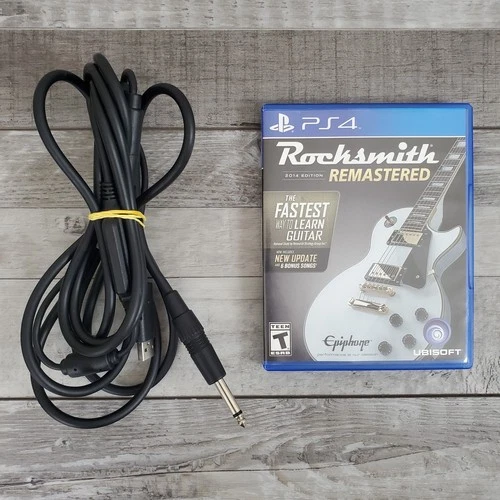 ROCKSMITH 2014 EDITION REMASTERED SONY PLAYSTATION 4 PS4 WITH REAL TONE CABLE