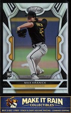 Max Kranick 2022 Panini Chronicles Certified #23 Pittsburgh Pirates Rookie RC