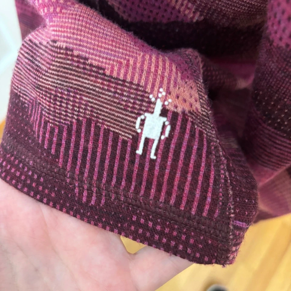 Smartwool Merino 250 Base Layer Top Sweater 3X Burgundy Pink Warm Cozy READ - Image 3 of 4