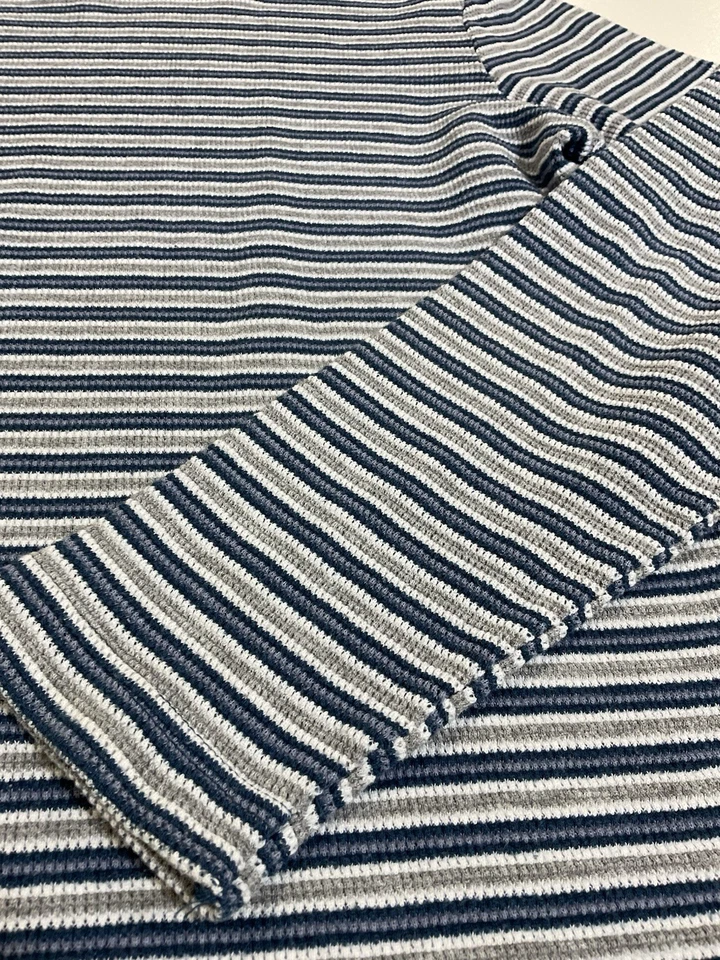 Vintage Faded Glory Striped Long Sleeve Thermal Sz M Stretch Fairy Grunge Y2K - Image 2 of 4