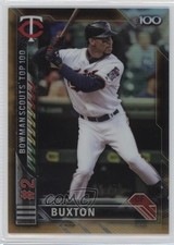 2016 Bowman Scouts' Top 100 Gold Refractor 39/50 Byron Buxton #BTP-2 0a1