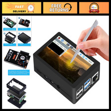 3.5" Touch Screen Display with Case for Raspberry Pi 4 - Fan  Heatsinks Include