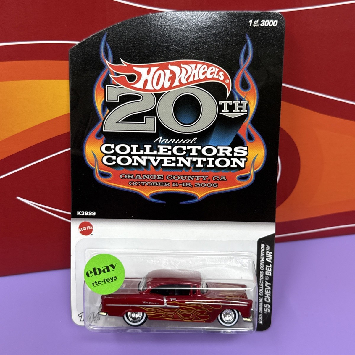 Hot Wheels 20th Annual Collectors Convention '55 Chevy Bel Air 1