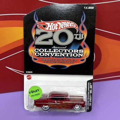 Hot Wheels 20th Annual Collectors Convention  55 Chevy Bel Air 1/3000 New 2006