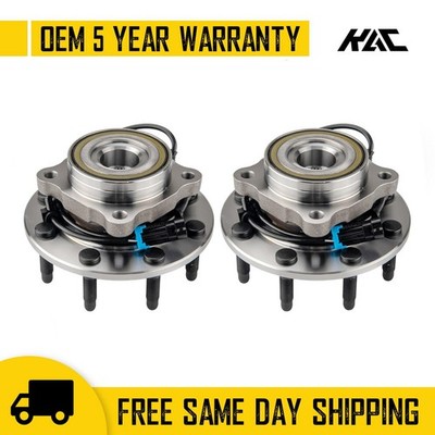 4WD Front Wheel Bearing and Hubs for Chevy Silverado Sierra 3500 Avalanche 2500
