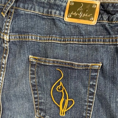 Baby Phat Jeans Womens 18 Y2K Baddie Bootcut Gold Logo Streetwear