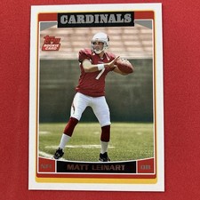 Matt Leinart 2006 Topps Rookie Card #354 NFL Arizona Cardinals. rookie card picture