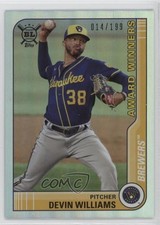 2021 Topps Big League Award Winners Rainbow Foil /199 Devin Williams #271 0q3