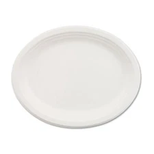 Huhtamaki VESPERCT Classic Paper Dinnerware, Oval Platter, 9 3/4 X 12 1/2,