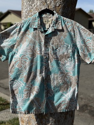 Cooke Street Men's Hawaiian Shirt Blue, Button-Up, Aloha Floral, Short Sleeve