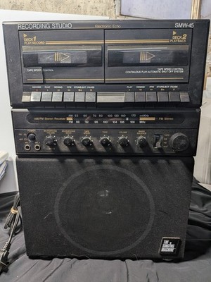 The Singing Machine SMW-43 Karaoke System For Parts and Repair Bad Tape and Mic