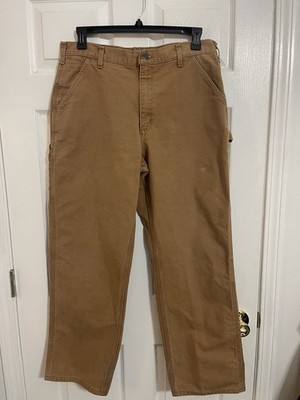 Carhartt Men's Pants - Casual/Work Size 36x32 Brown