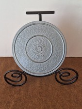 Vintage Brumberger 7-inch 16mm metal film reel and matching storage can