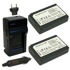 Replacement for Samsung BP1130 Battery 2-Pack, 1500mAh and Charger