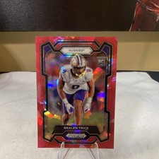 Panini 2024 Prizm Draft Picks Bralen Trice Red Ice Rookie #123 Huskies