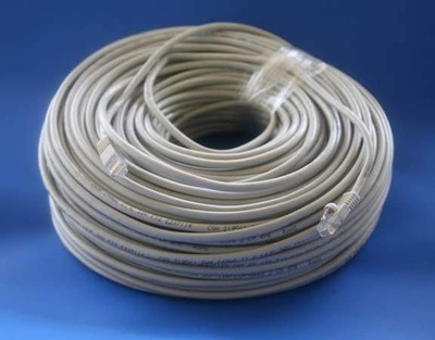200FT CAT5e Network Cable RJ45 Ethernet Gray