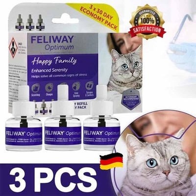 3x FELIWAY  Optimum Nachfüllflakon 48ml - New in box - DE 2026