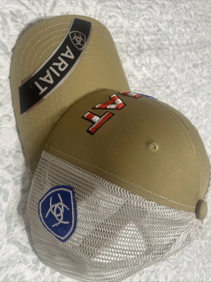 Gorra de béisbol ARIAT para hombre con logotipo de escudo azul Foto 3 de 4