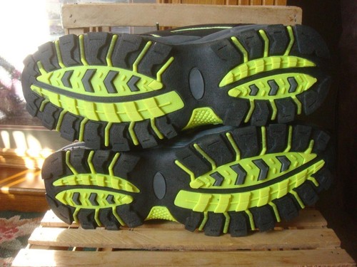 NWOB~ RBX LIFE LIVE ACTIVE RUGBY NERO CON SCARPONI DA TREKKING SPORTIVI GIALLI ~TAGLIA 10M - Foto 9 di 9