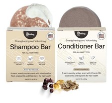The Earthling Co. Shampoo  Conditioner Bar Set - Promote Hair Growth, Strengthe
