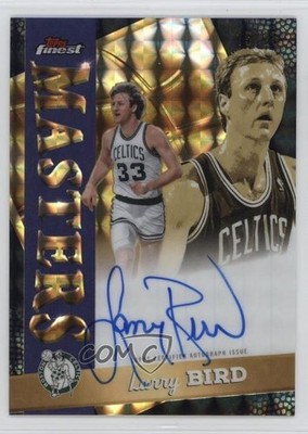 2025 Topps Finest Masters Black Geometric Refractor /25 Larry Bird Auto HOF 17uv