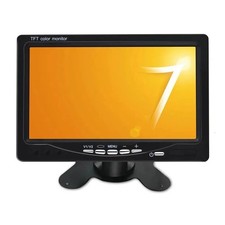 7 Inch Car Monitor TFT LCD 1024x600 Rear View CVBS Screen
