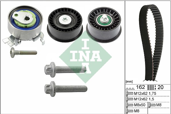 Timing Belt Kit Replacement Fits Chevrolet Opel Saab Vauxhall INA 530044110 - Image 5