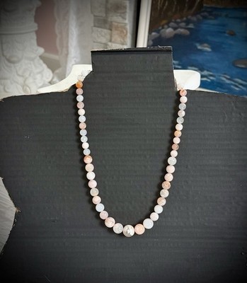 Jay King Sterling Silver Faceted CHERRY CHALCEDONY Bead Necklace New  Pink 21