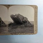 WW1 Military Stereoview C1916 Real Photo France Male Tadpole Tank Advance