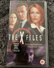 The X-Files: Nothing Important Happened Today VHS Tape
