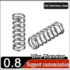 Compression Spring Stainless Coil Springs 0.8mm Wire Diameter All Lengths & OD