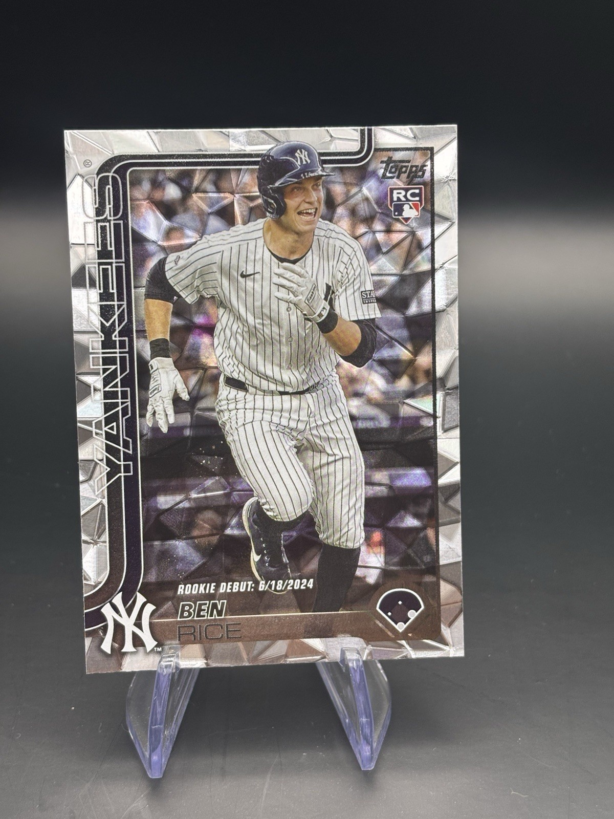 2025 Topps Update Series Ben Rice (RC) Diamante foil #US25 New York Yankees