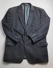 Jos A Bank 100 Cashmere Blazer Mens 48R Black Formal Coat Jacket Pockets Soft
