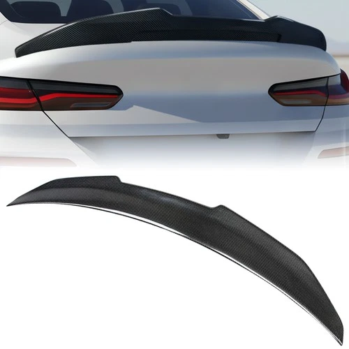 For 2020–2026 BMW M8 F93 G16 Gran Coupe Real Carbon Fiber Spoiler High Kick